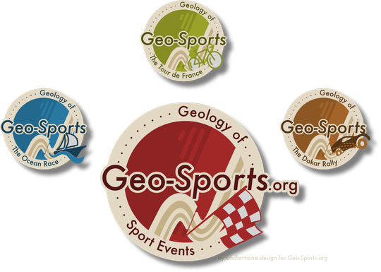 Logos for Geo-Sports.org and its sub-events